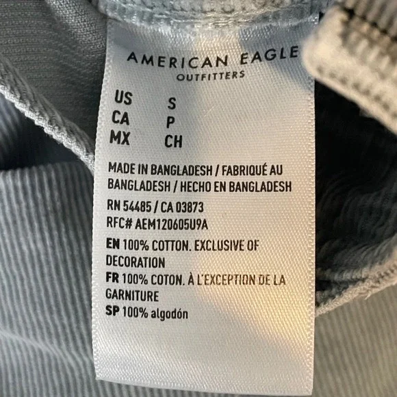 American Eagle Size Small Corduroy Overalls Womens Carpenter Utility Cotton - Picture 4 of 11